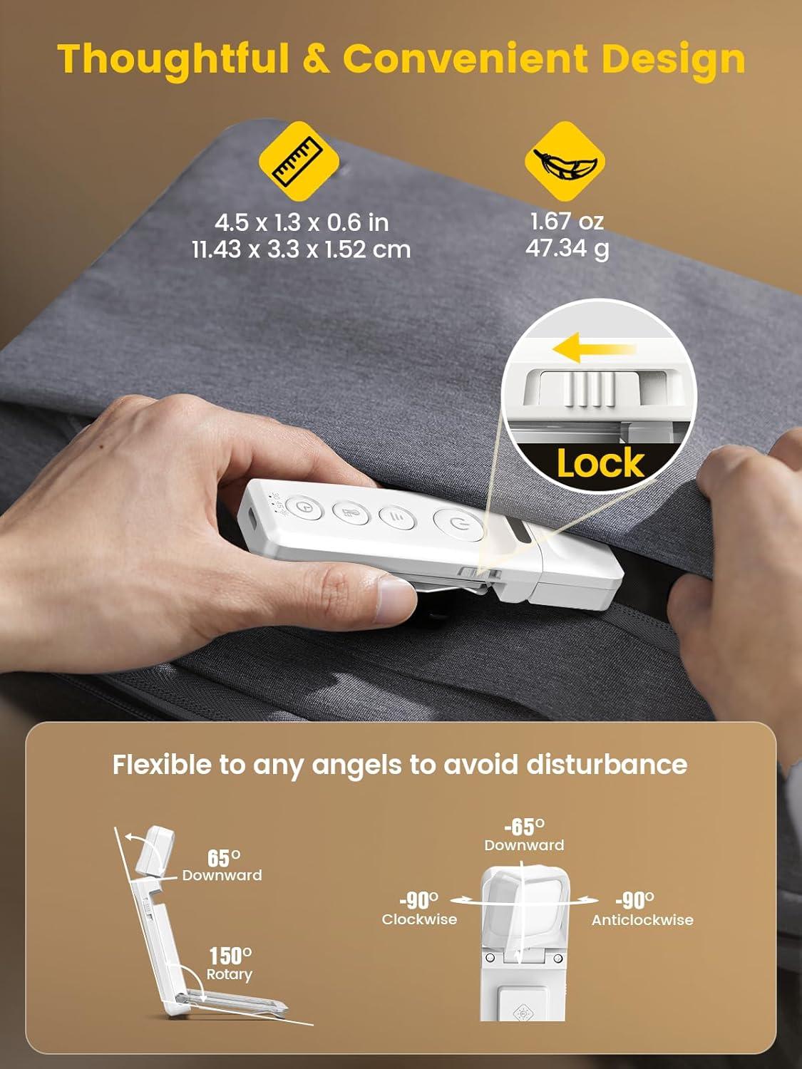 image:imageGlocusent 14 LED Sleep Aid Reading Light Eye Caring Book Light for Reading in Bed 3 Colors amp 5 Brightness Stepless Adjustable Rechargeable for 90 Hrs with Timer Perfect Book Lamp for BookwormsWhite