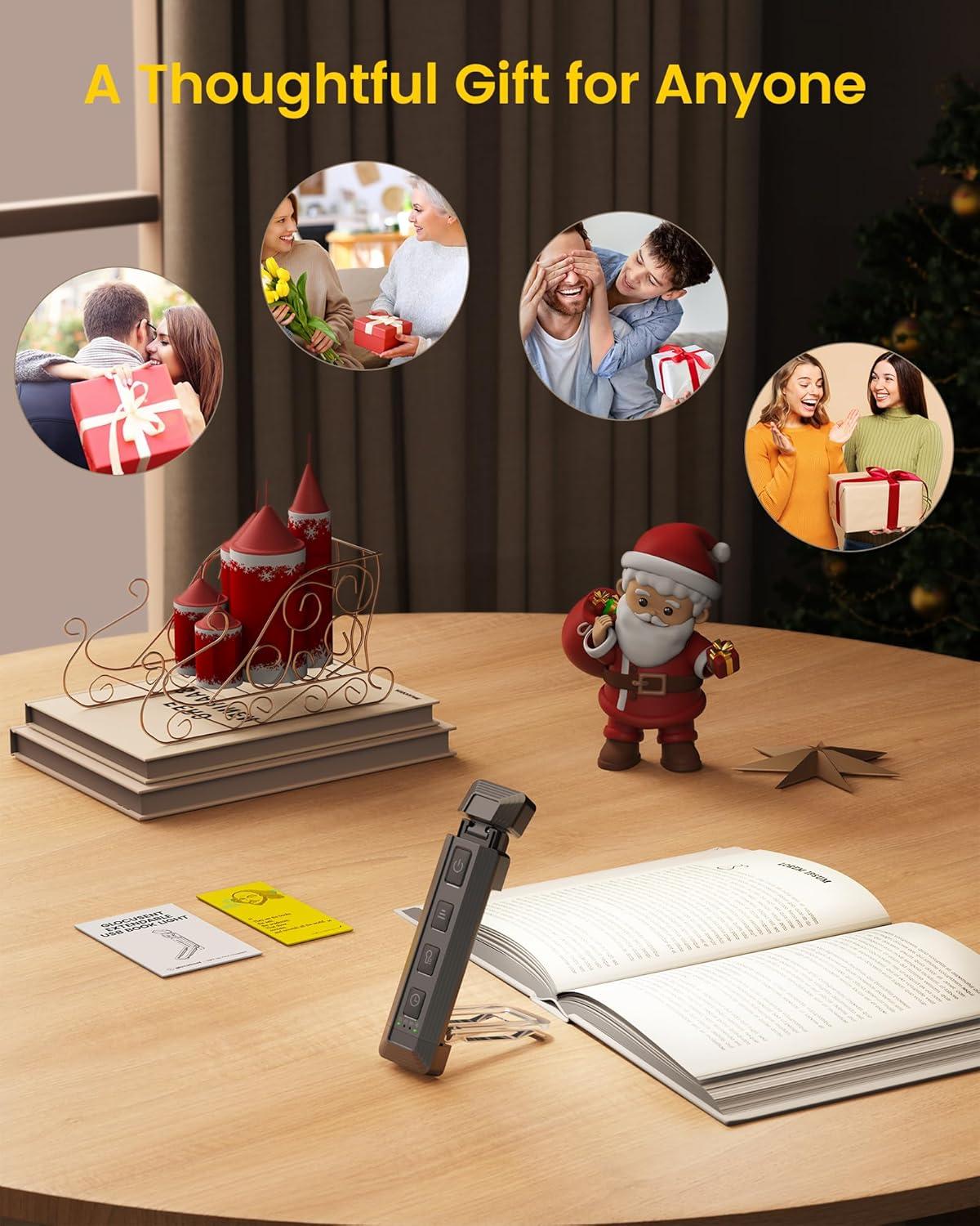image:imageGlocusent Extendable Book Lights for Reading at Night 5 Enhanced Brightness amp 3 Colors with Sleep Aid amp Timers Clip on USB Rechargeable Reading Light for Books in Bed Ideal Gifts for Book LoversGray