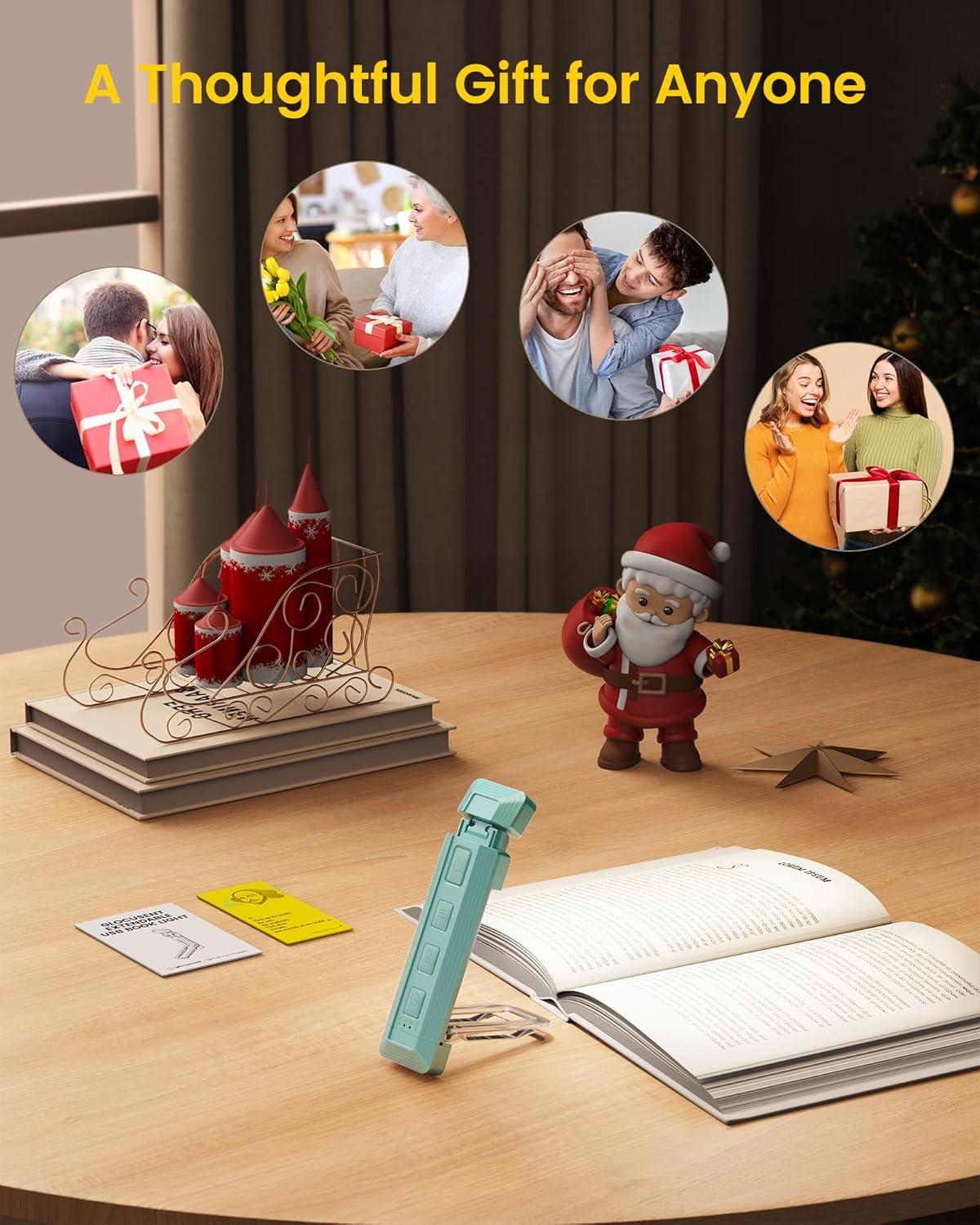image:imageGlocusent Extendable Book Lights for Reading at Night 5 Enhanced Brightness amp 3 Colors with Sleep Aid amp Timers Clip on USB Rechargeable Reading Light for Books in Bed Ideal Gifts for Book LoversBlue