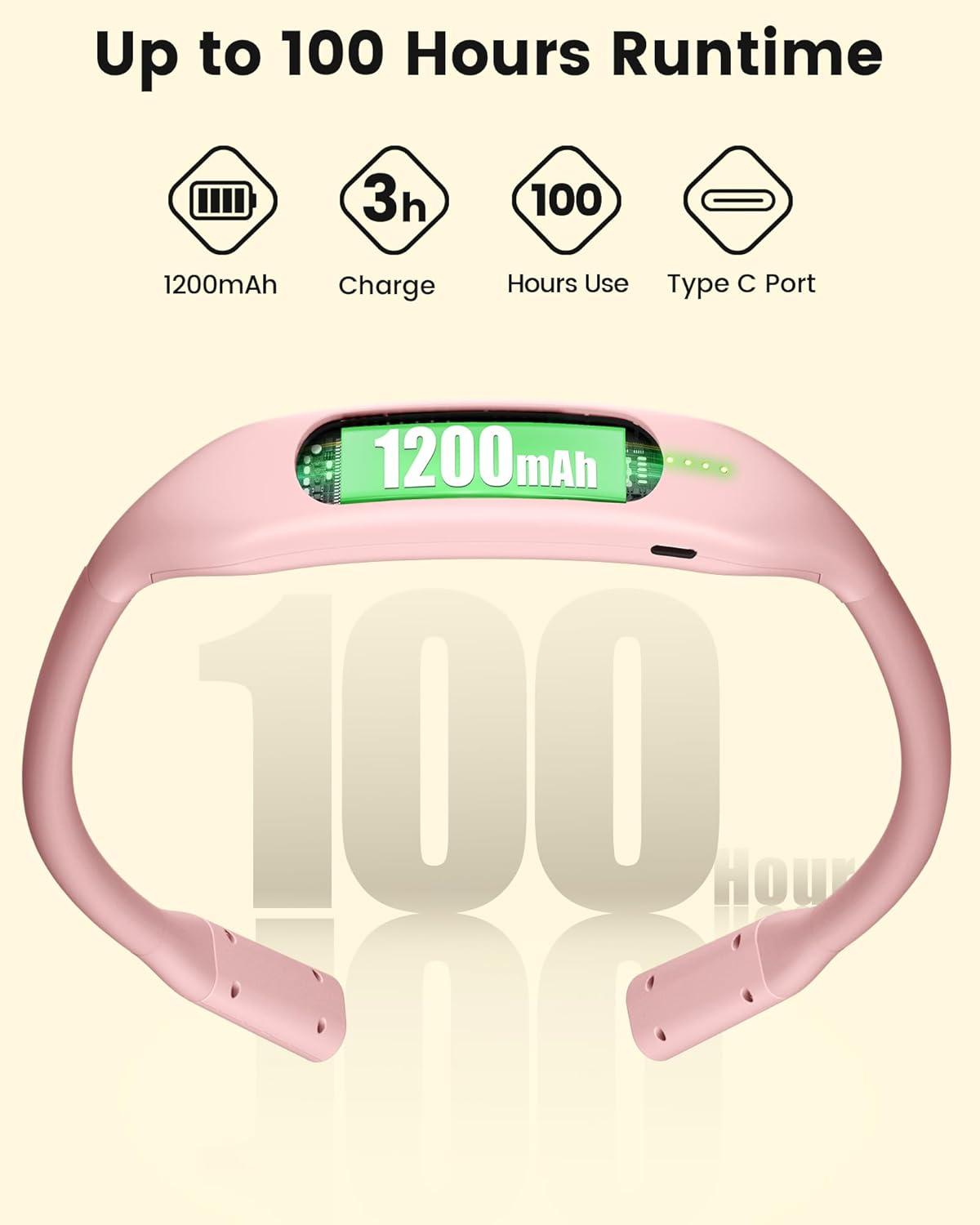 image:imageGlocusent Neck Book Light 1200mAh Rechargeable Neck Reading Light Hands Free Book Lights for Reading at Night 5 Colors amp 5 Brightness Private Lightweight Book Reading Light in Bed for Book LoversPink