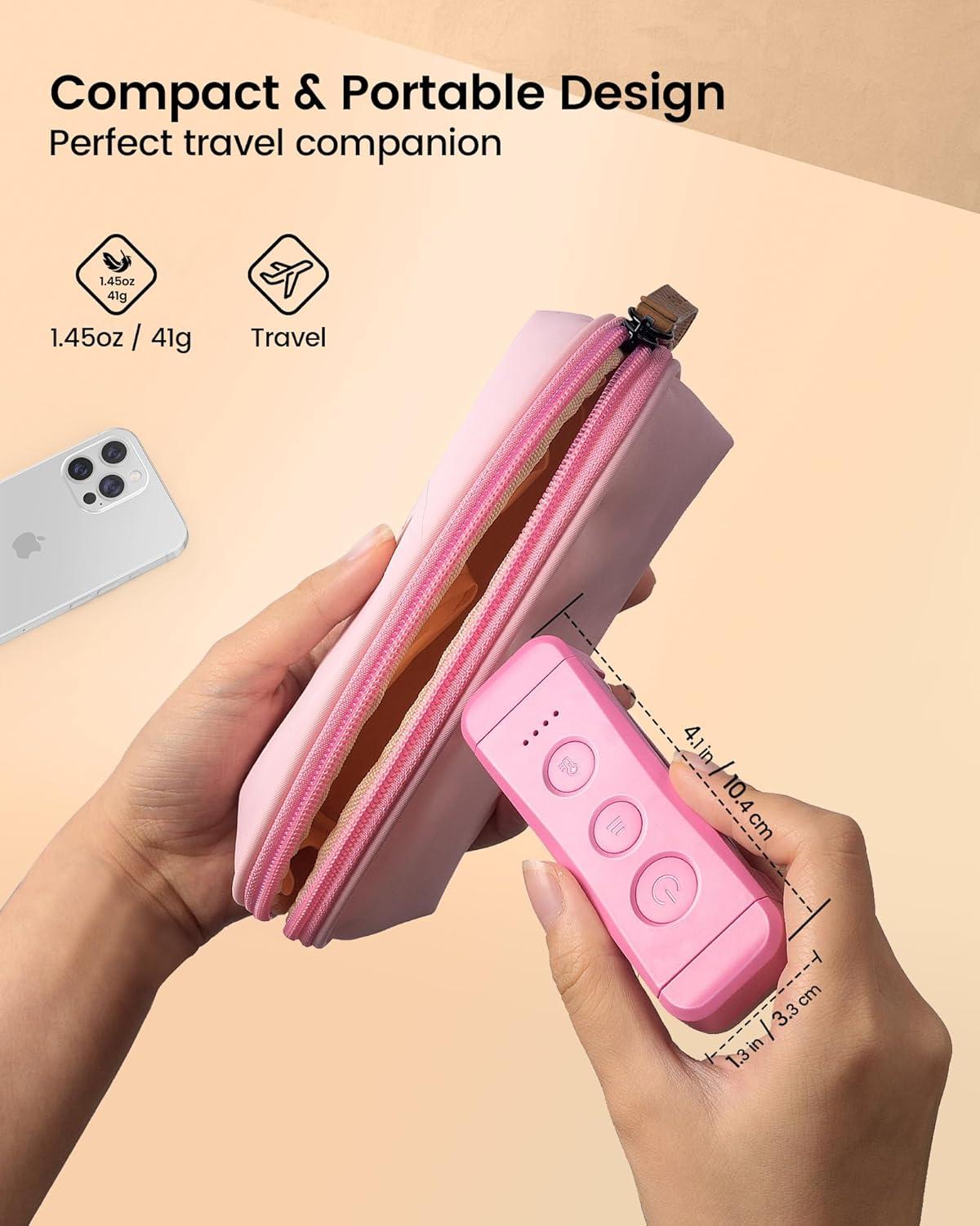 image:imageGlocusent USB Rechargeable Book Light Portable Clipon LED Reading Light Reading Lights for Books in Bed with 3 Amber Colors amp 5 Brightness Dimmable Compact amp Long Lasting Perfect for Book LoversPink