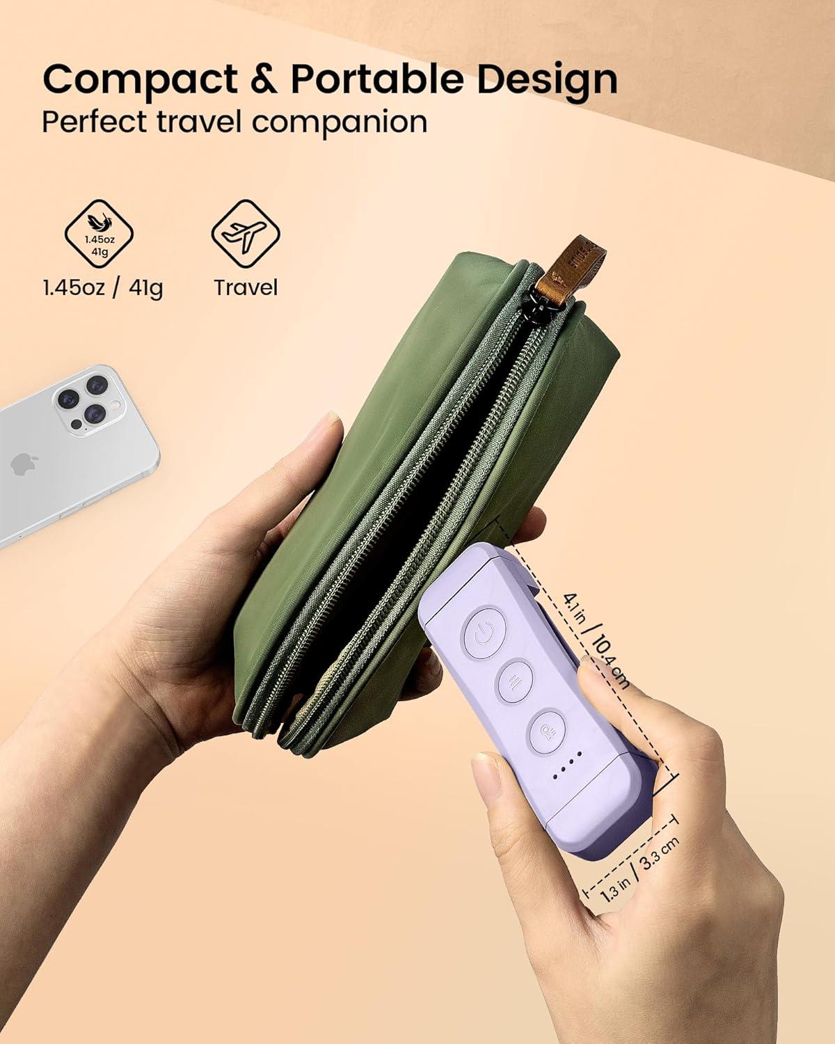 image:imageGlocusent USB Rechargeable Book Light Portable Clipon LED Reading Light Reading Lights for Books in Bed with 3 Amber Colors amp 5 Brightness Dimmable Compact amp Long Lasting Perfect for Book LoversPurple