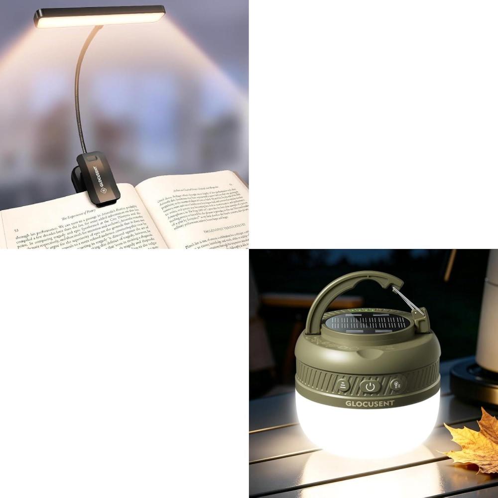 image:imageGlocusent Clip on Book Light Pocket Camping Light