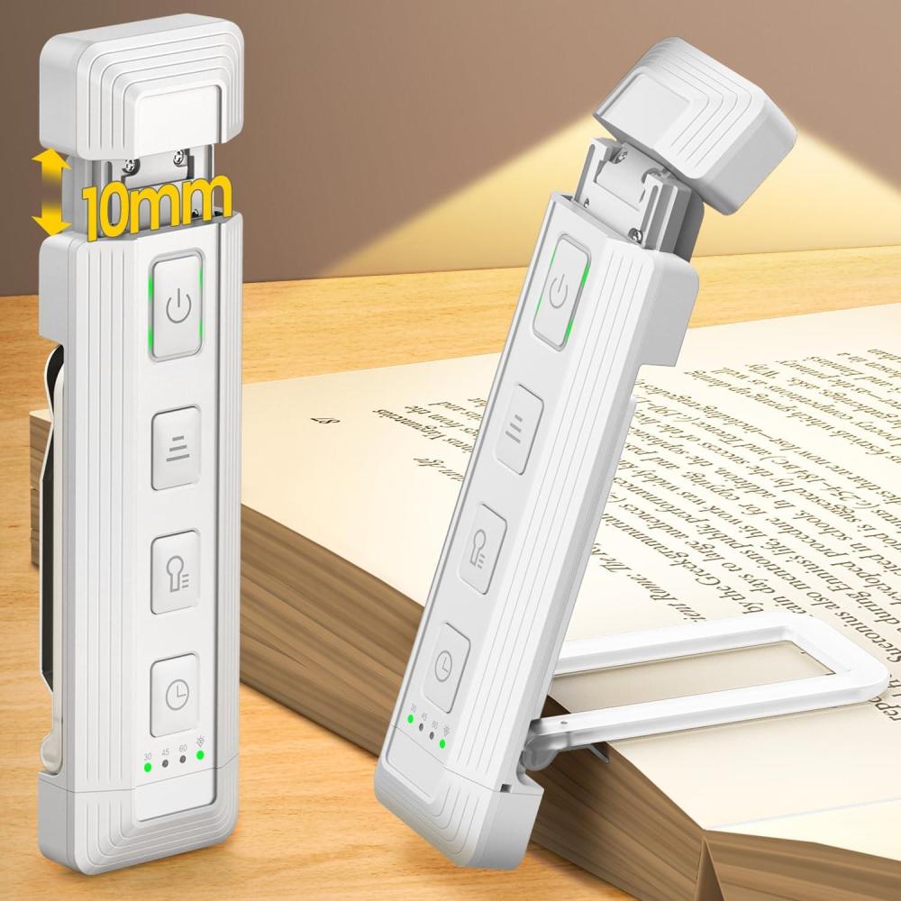 image:imageGlocusent Extendable Book Lights for Reading at Night 5 Enhanced Brightness amp 3 Colors with Sleep Aid amp Timers Clip on USB Rechargeable Reading Light for Books in Bed Ideal Gifts for Book LoversWhite
