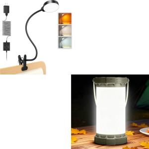 image:imageGlocusent 5W Clip on Light Bundle 135 LED Ultra Bright Camping Lantern