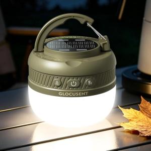 image:imageGlocusent Camping Lights Rechargeable 5000mAh 120H Runtime Led Camping Lantern with 5 Brightness 3 Modes amp SOS IPX5 Waterproof Pocket Lanterns for Power Outages Emergency Light Camping