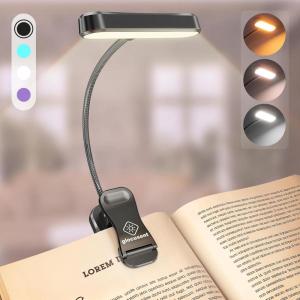 image:imageGlocusent Horizontal ETHead Book Light for Reading in Bed Eye Caring CRI 95 3 Colors amp 5 Brightness Rechargeable Long Lasting Reading Light 18Oz Lightweight amp Portable Perfect for Book LoversGray