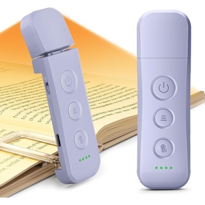 image:imageGlocusent 12 LED Book Light Reading Lights for Books in Bed with 5 Colors amp 5 Brightness Portable Clip on Reading Light USBC Rechargeable for 200H with Travel Lock Perfect Gifts for Book LoversPurple